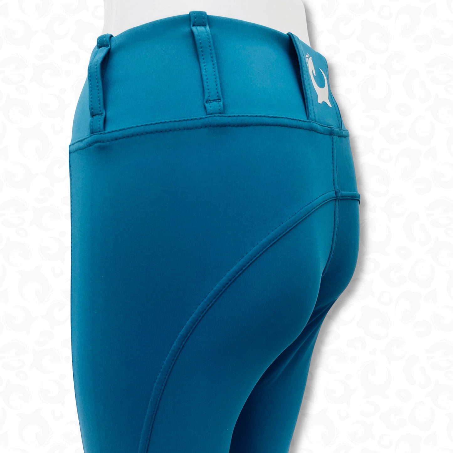 Training Tights - Knee Patch  - Sapphire Blue