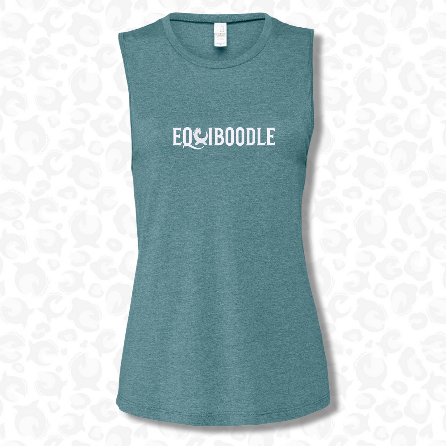 Equiboodle Tank Top - Sapphire Logo Small 8-10