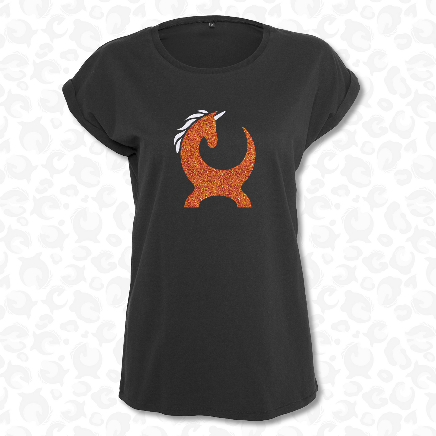 Equiboodle Hotshot T Shirt - Copper/White Sparkle Unicorn