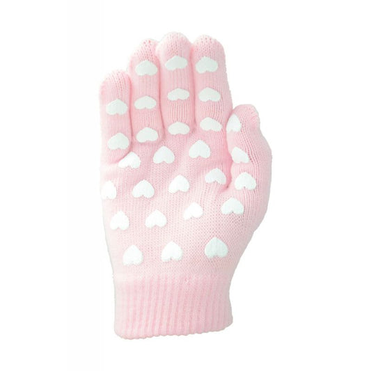 Magic Pimple Grip Gloves - Light Pink hearts