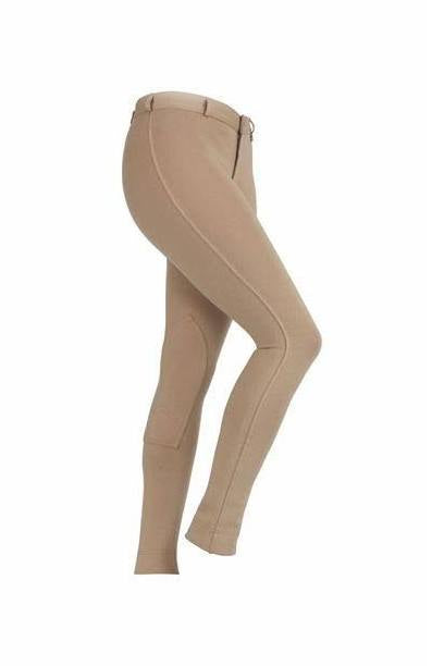 Girls Saddlehuggers Breeches - Beige 13/14yrs