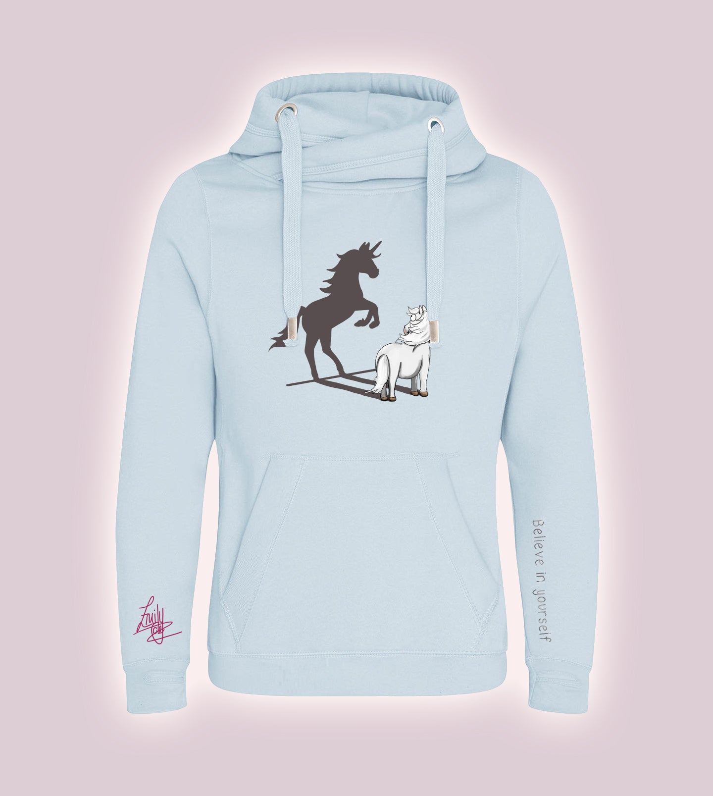 Equiboodle Vixen Jumper Emily Cole Grey Believe In Yourself